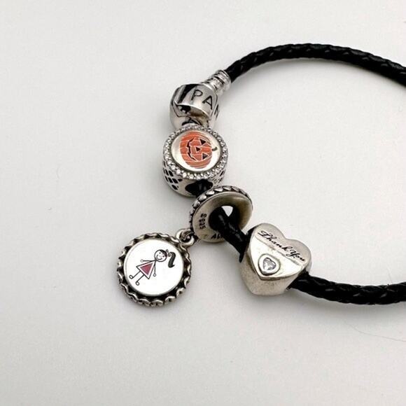 Pandora Bracelet with 3 Charms - Picture 8 of 8